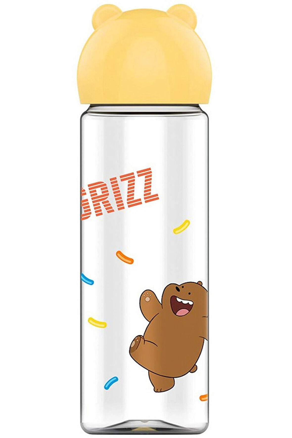 We Bare Bears Lisanslı Figür Kapaklı Plastik Şişe (500Ml)-Boz Ayı