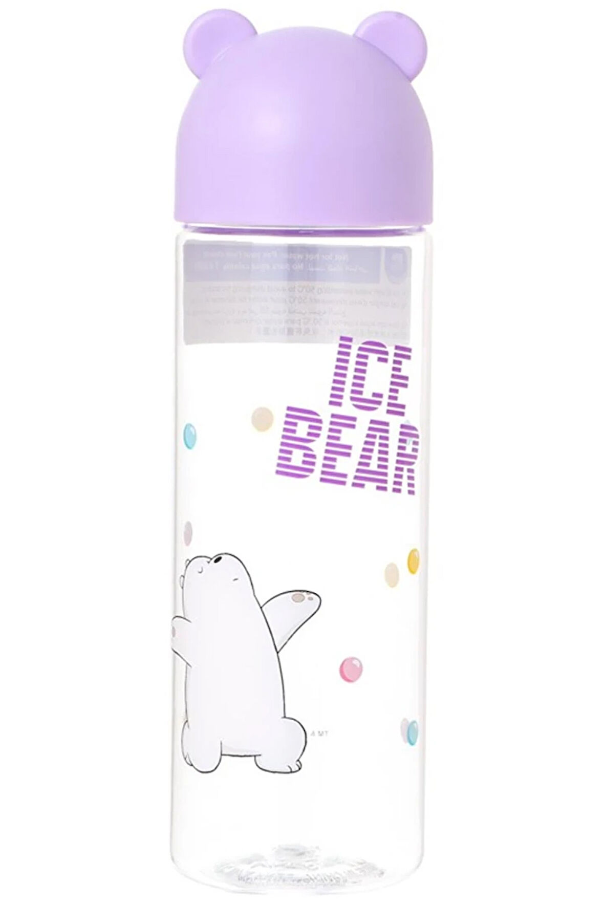 We Bare Bears Lisanslı Figür Kapaklı Plastik Şişe (500Ml)