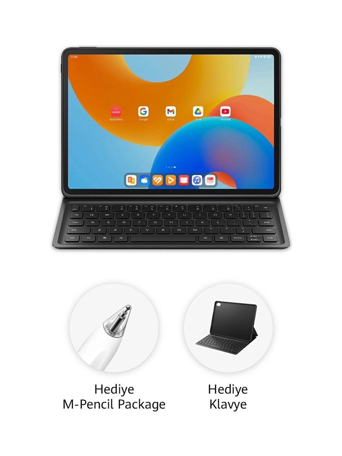 Huawei Matepad 11.5" Papermatte Edition 8GB 256GB Mavi + Klavye + Kalem