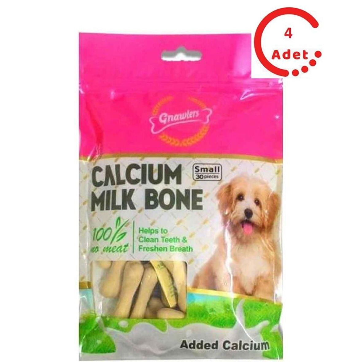 Gnawlers Milk Bone Köpek Ödülü 5 CM 30 Lu x 4 Adet
