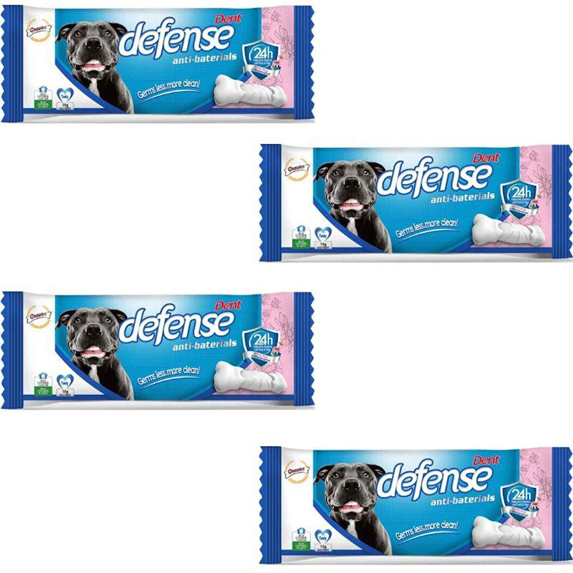 Gnawlers Dent Defense Köpek Ödülü 15 Gr x 4 Adet