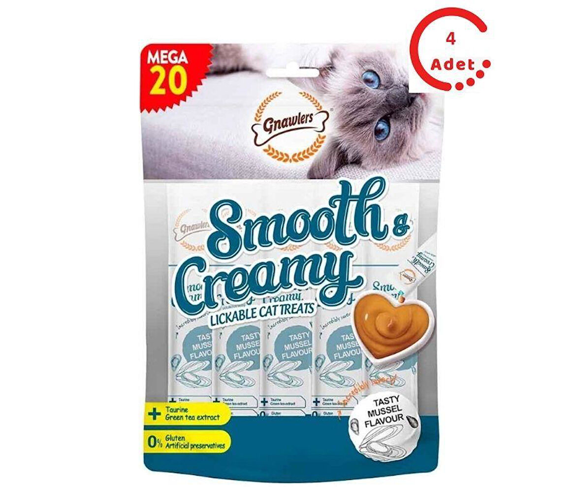 Gnawlers Krema Kedi Ödülü Midyeli 20x15 Gr x 4 Adet