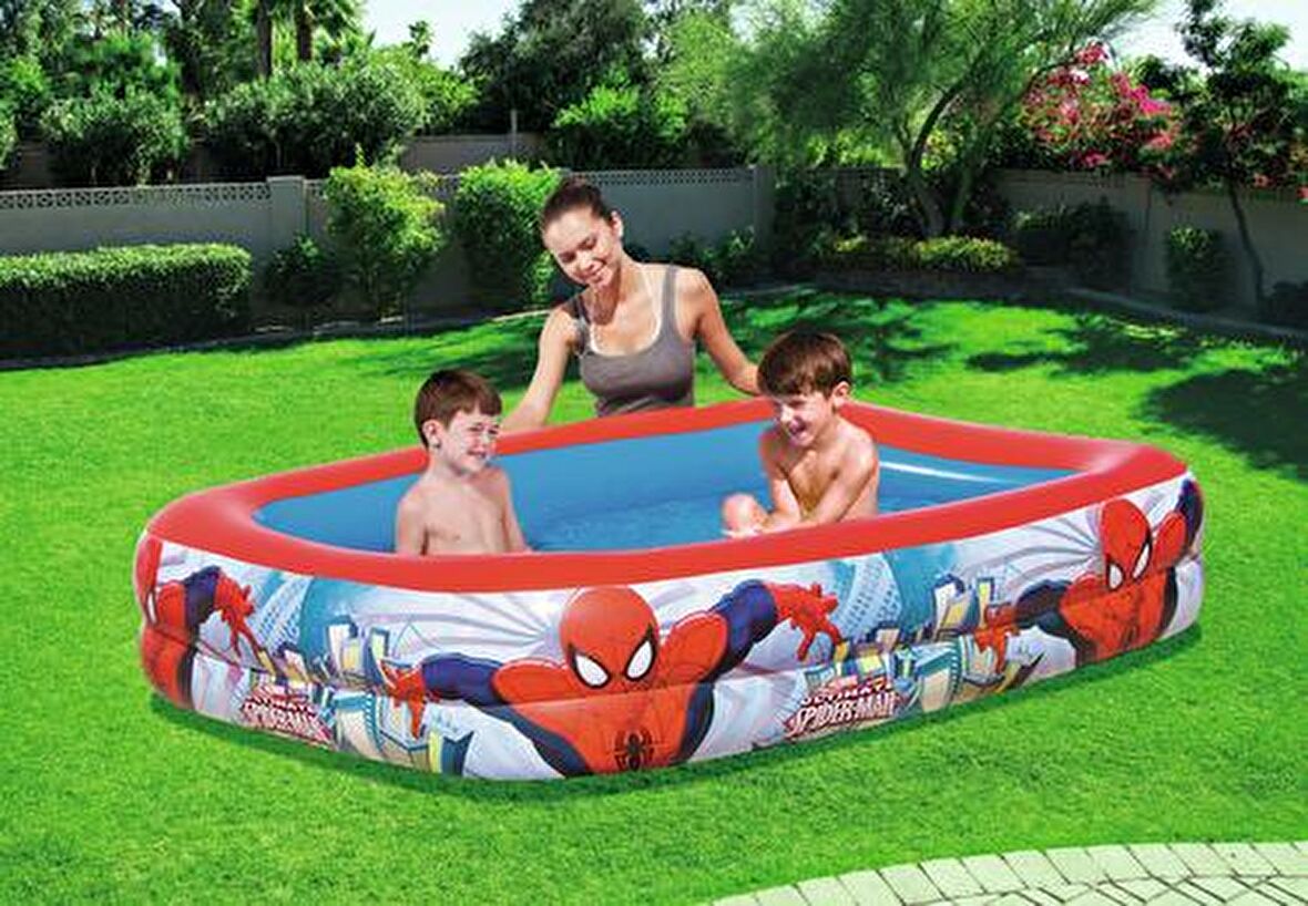 POMPALI Bestway 98011, Spiderman Temalı Havuz-201x150x51cm