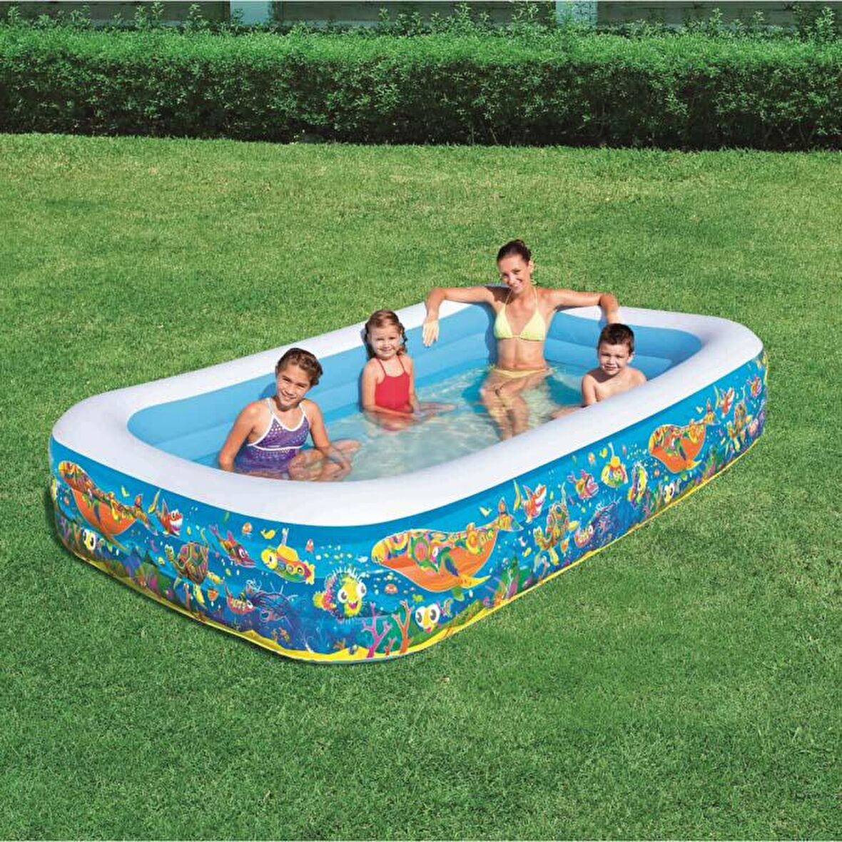 Bestway Okyanus Desenli Aile Havuzu 54121