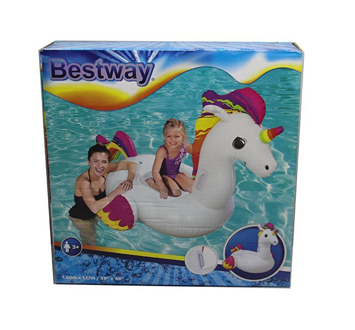 Bestway Tutmali Unicorn Binici 150x117 Cm