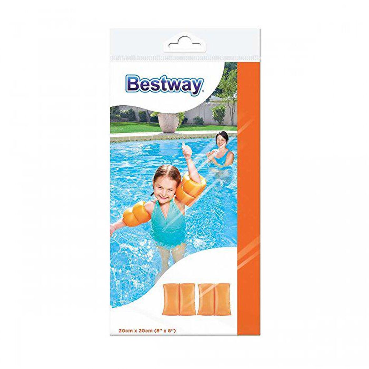 Bestway 3 - 6 Yaş Havuz Kolluk Seti 20 x 20 cm - Turuncu