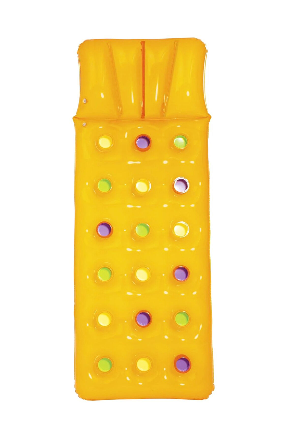 Summer Colors™ Bardaklı Deniz Yatağı 1,88 m x 71 cm: Bardaklı Yapı ve Kendinden Destekli Yastıkla Maksimum Rahatlık!