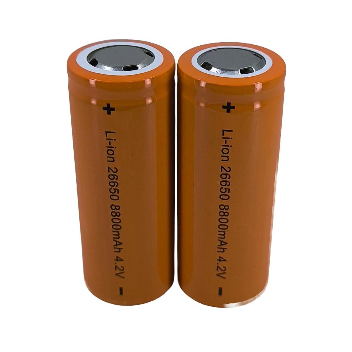 Hedyex 26650 Şarjlı Pil 8800mAh 4.2V Li-ion Pil 2Li Premium