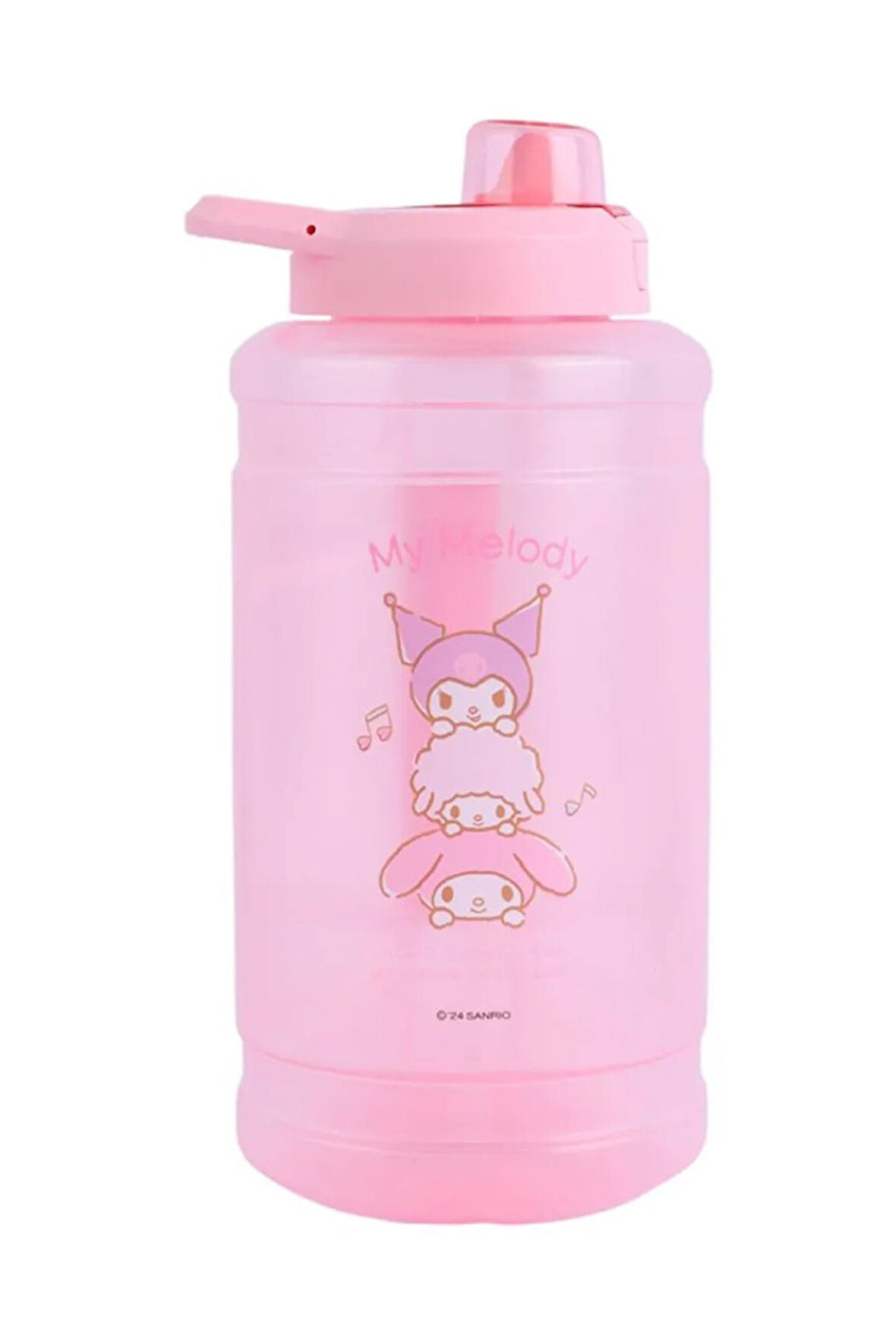 Sanrio Lisanslı Otomatik Kapaklı Büyük Plastik Şişe (1900ml) - My Melody