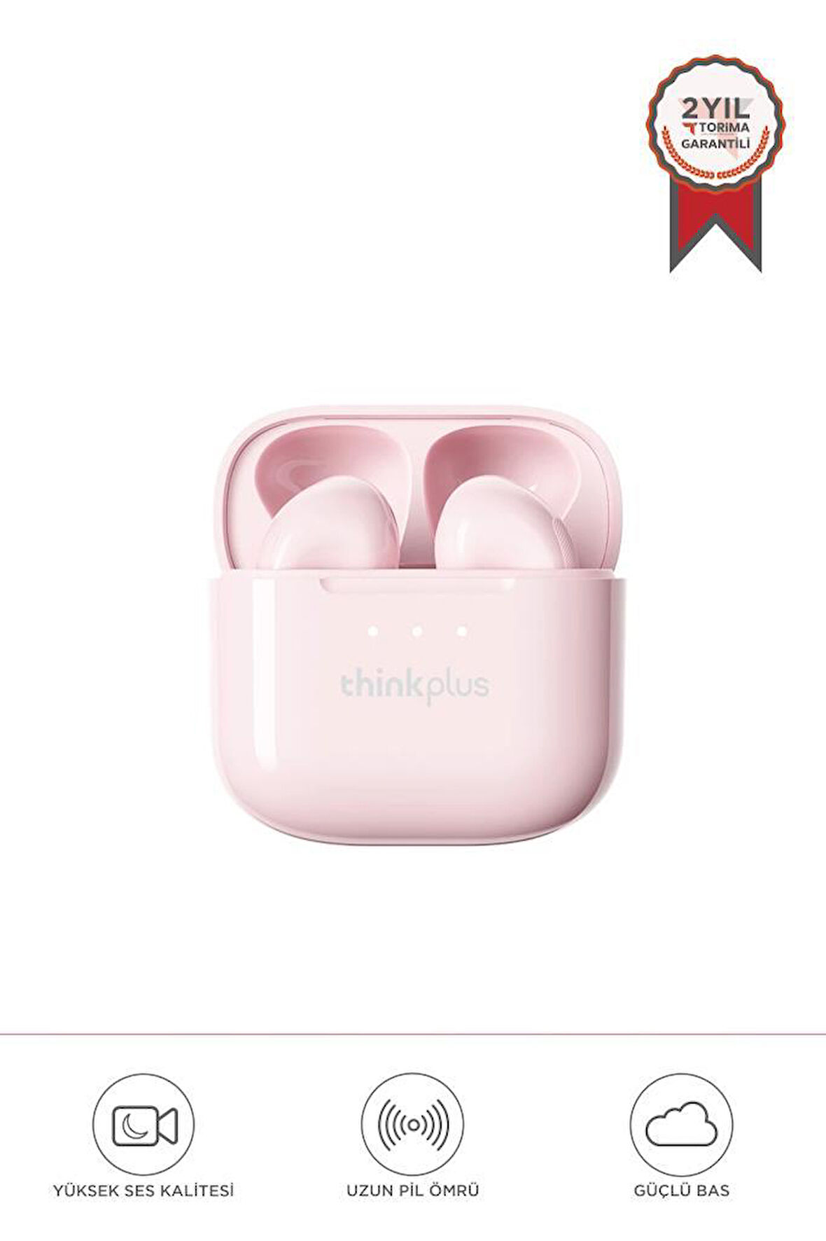 Lenovo Thinkplus Lp23 Pembe Bluetooth BT 5.4 Kablosuz Kulaklık 