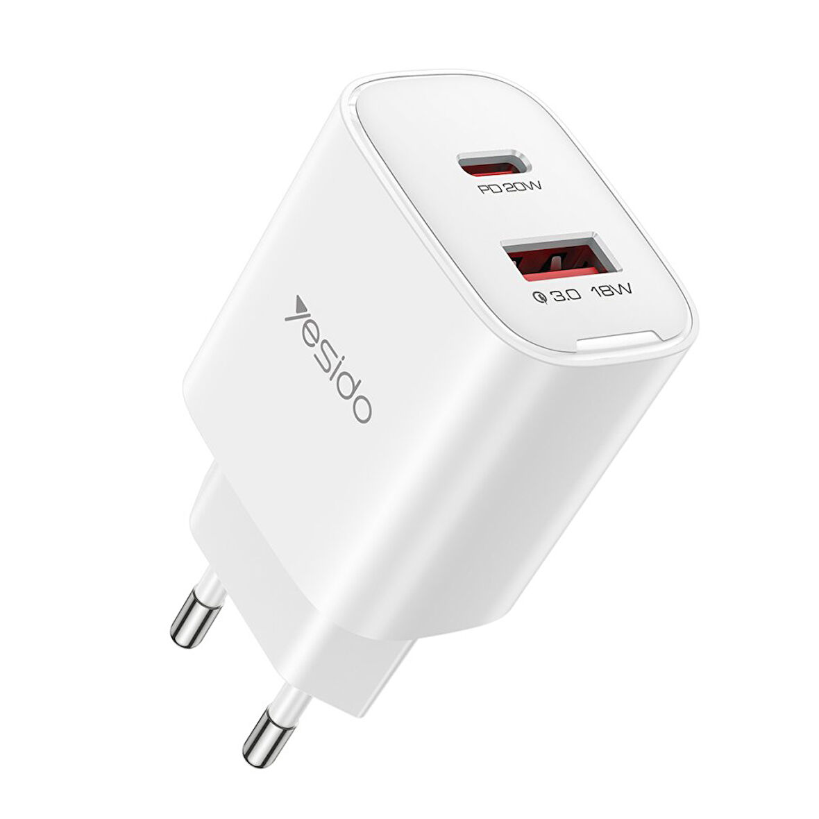 Yesido YC02E 20W PD Hızlı Şarj Cihazı - Beyaz