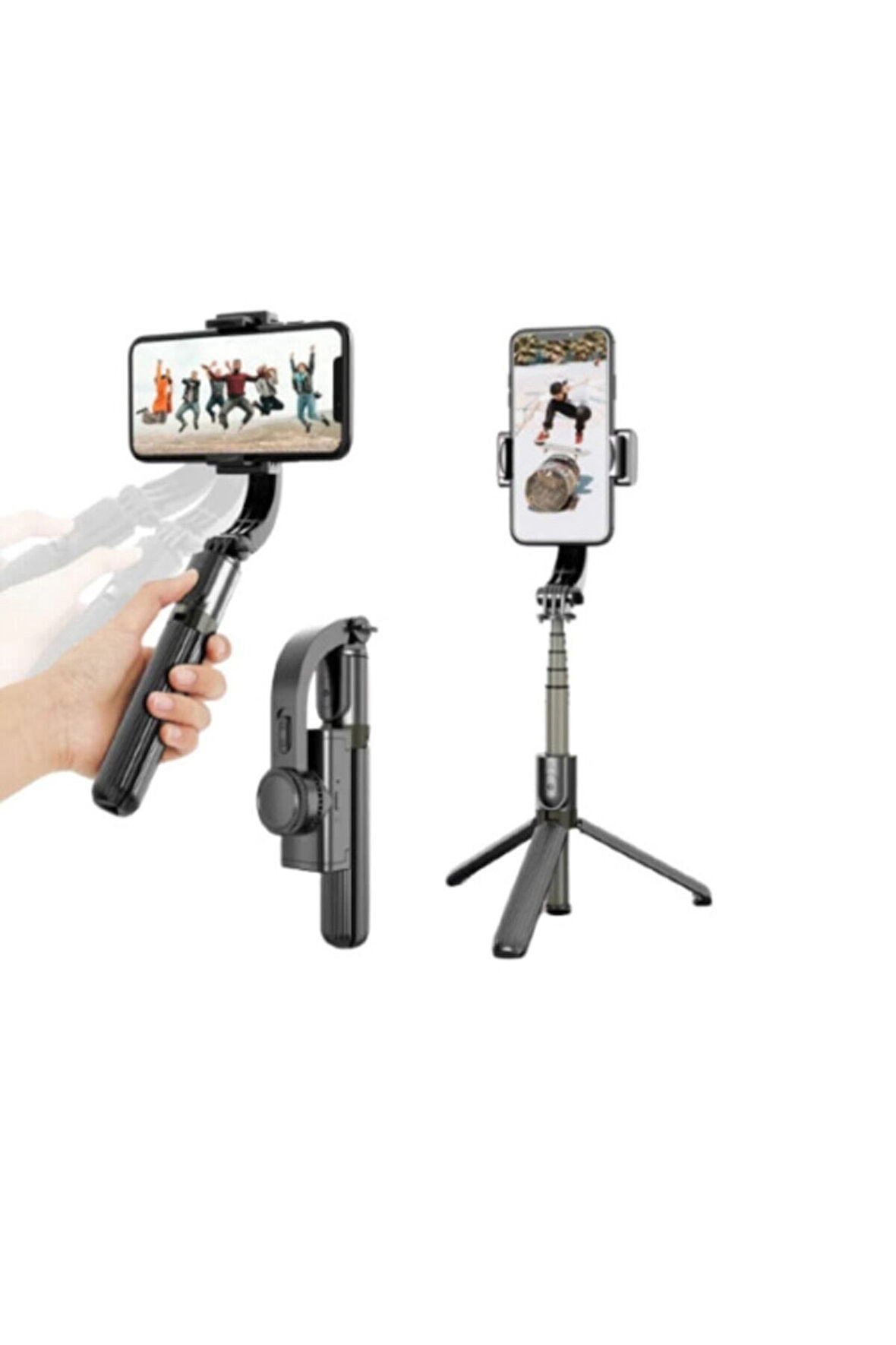 Gimbal L08 Kumandalı 3 Eksen Telefon Kamera Tutucu