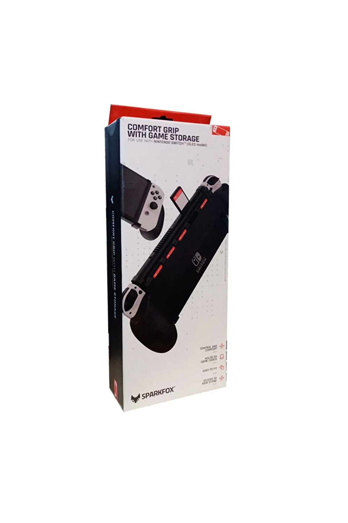 Nintendo Oled Ek Oyun Kart Depolama Alanlı Rubber Grip