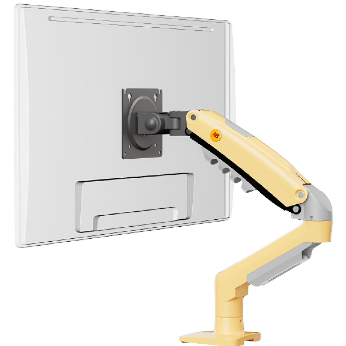 NB Ergonomic NB F80 17-30" Amortisörlü 2-9 kg Monitör Standı Lav Sarısı