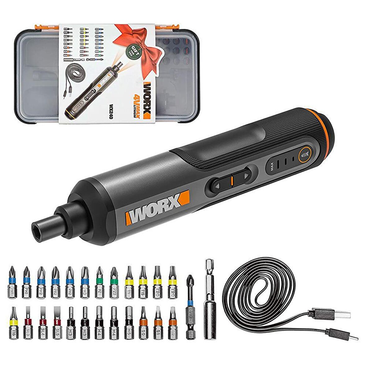 Worx WX240 1.5 Ah Tek Akülü Vidalama Seti