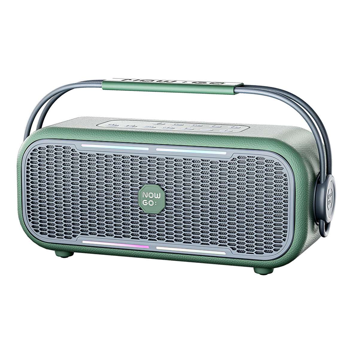 NowGo C2 60W Taşınabilir RGB Bluetooth Hoparlör IPX4 Parti Speaker Yeşil