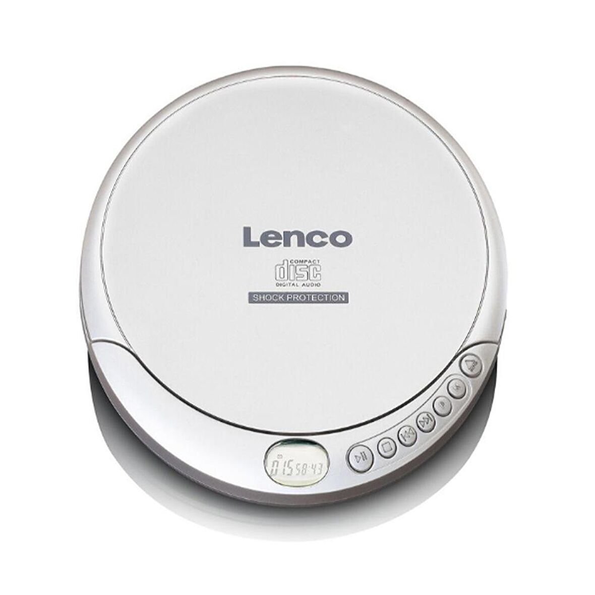 Lenco Taşınabilir CD Çalar MP3 Çalar Discman Anti Şok Özellikli Gümüş CD-201 SI