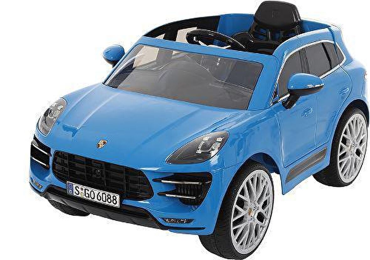 RollPlay Porsche Macan Akülü Araba Mavi