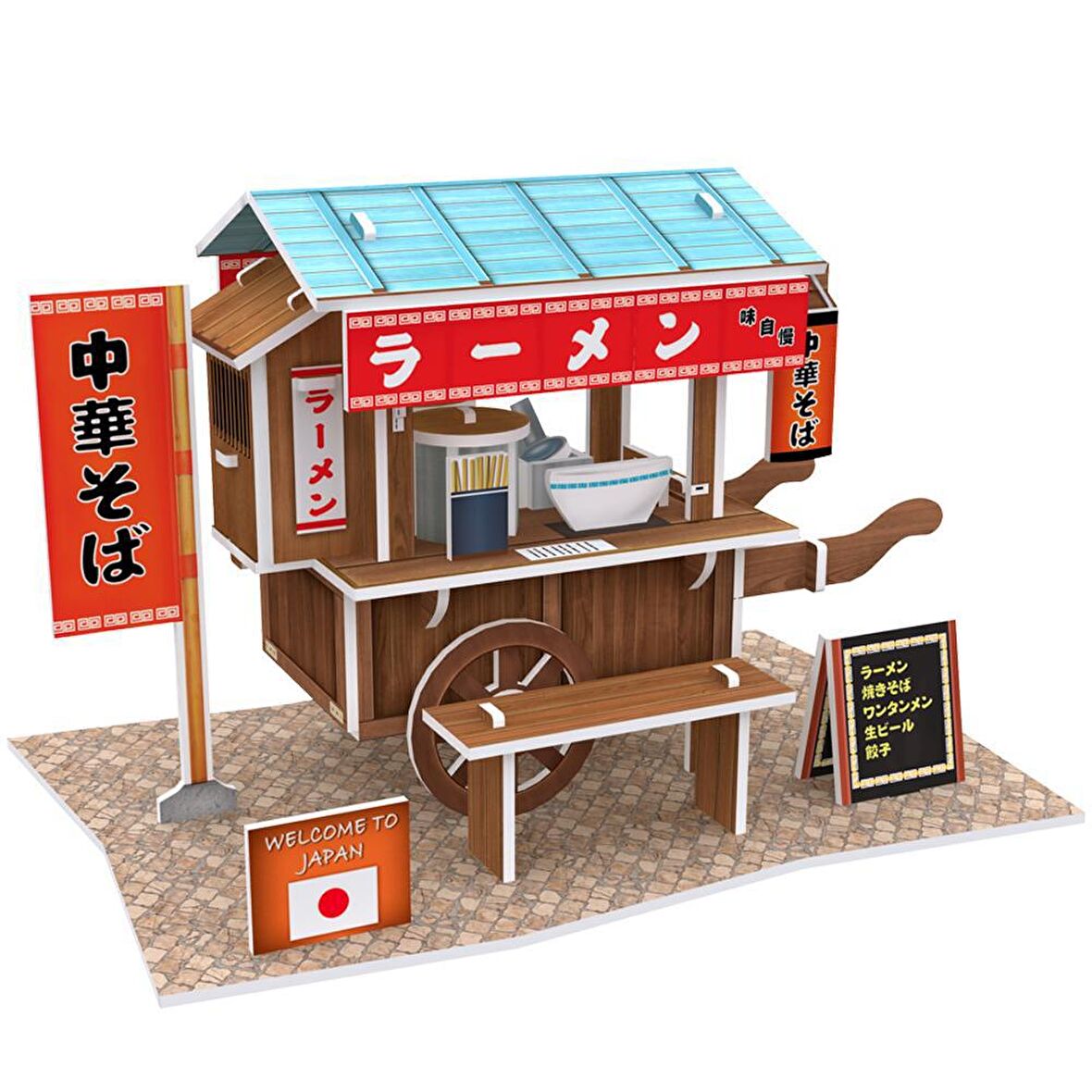 3D Puzzle 31 Parça Japon Ramen Dükkanı