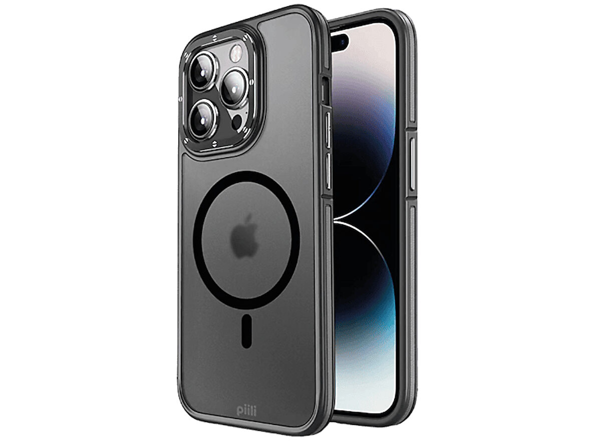 PIILI iPhone 14 Pro Strong MagSafe Telefon Kılıfı Siyah