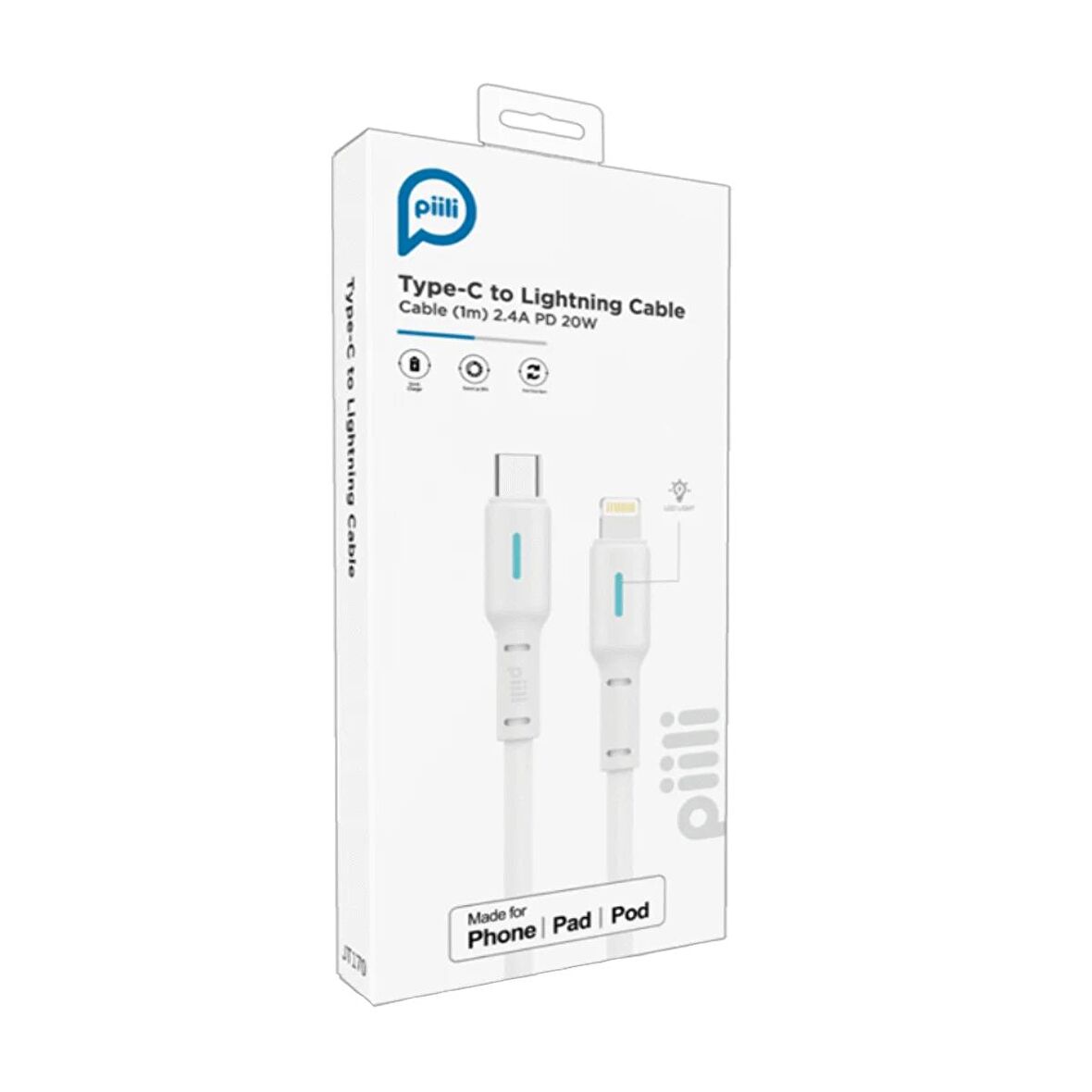 JT170 Type-C to Lightning Cable 1m.
