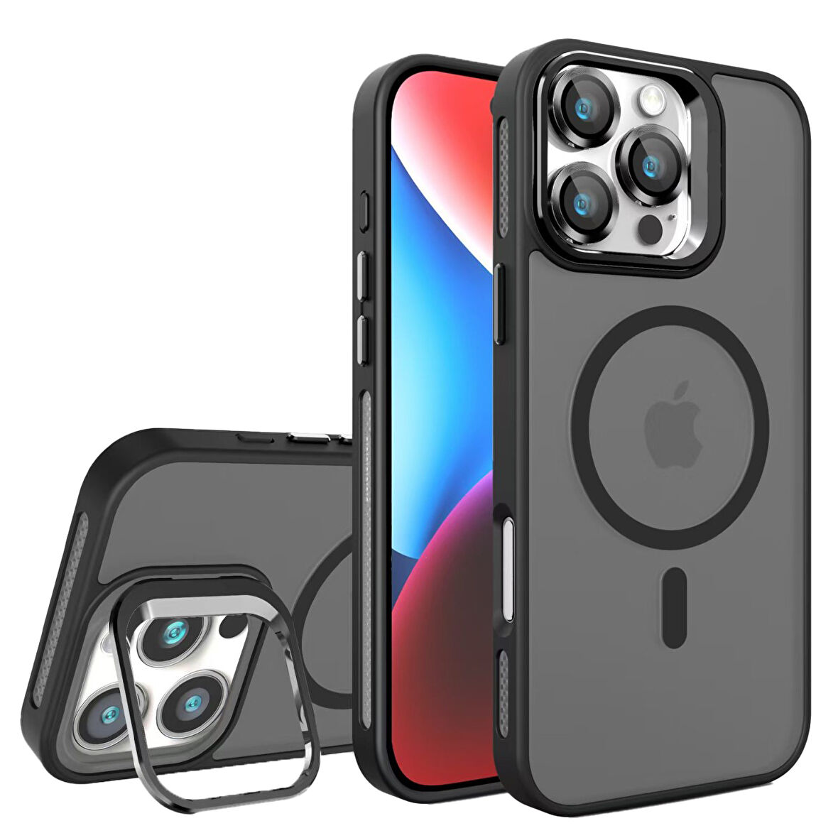 iPhone 16 Pro Metal Bracket Magsafe Mat Kılıf