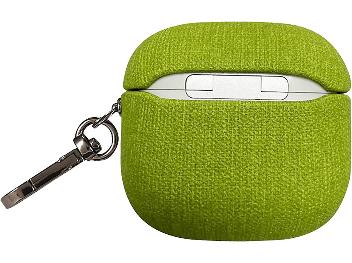 PIILI Airpods 4.Nesil Kumaş Case Kulaklık Kılıfı Yeşil