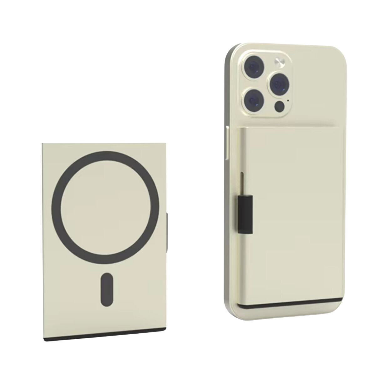 Piili Magsafe Wallet Metal Beyaz