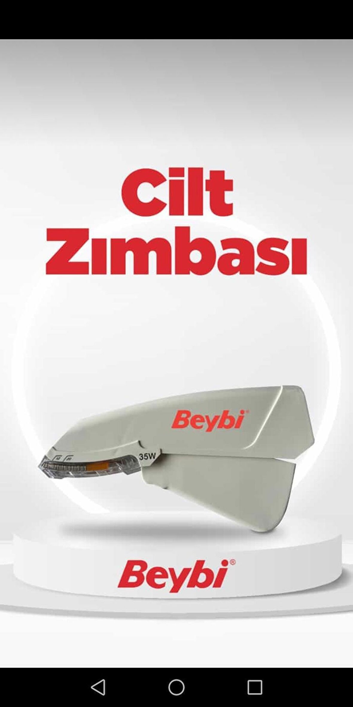 Beybi Cilt Stapler Zımbası 35W