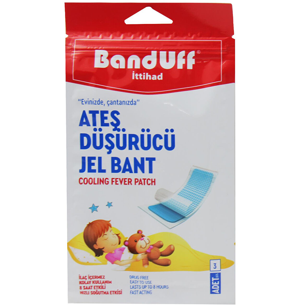 Banduff Ateş Düşürü cü Jel Bant 3 lü