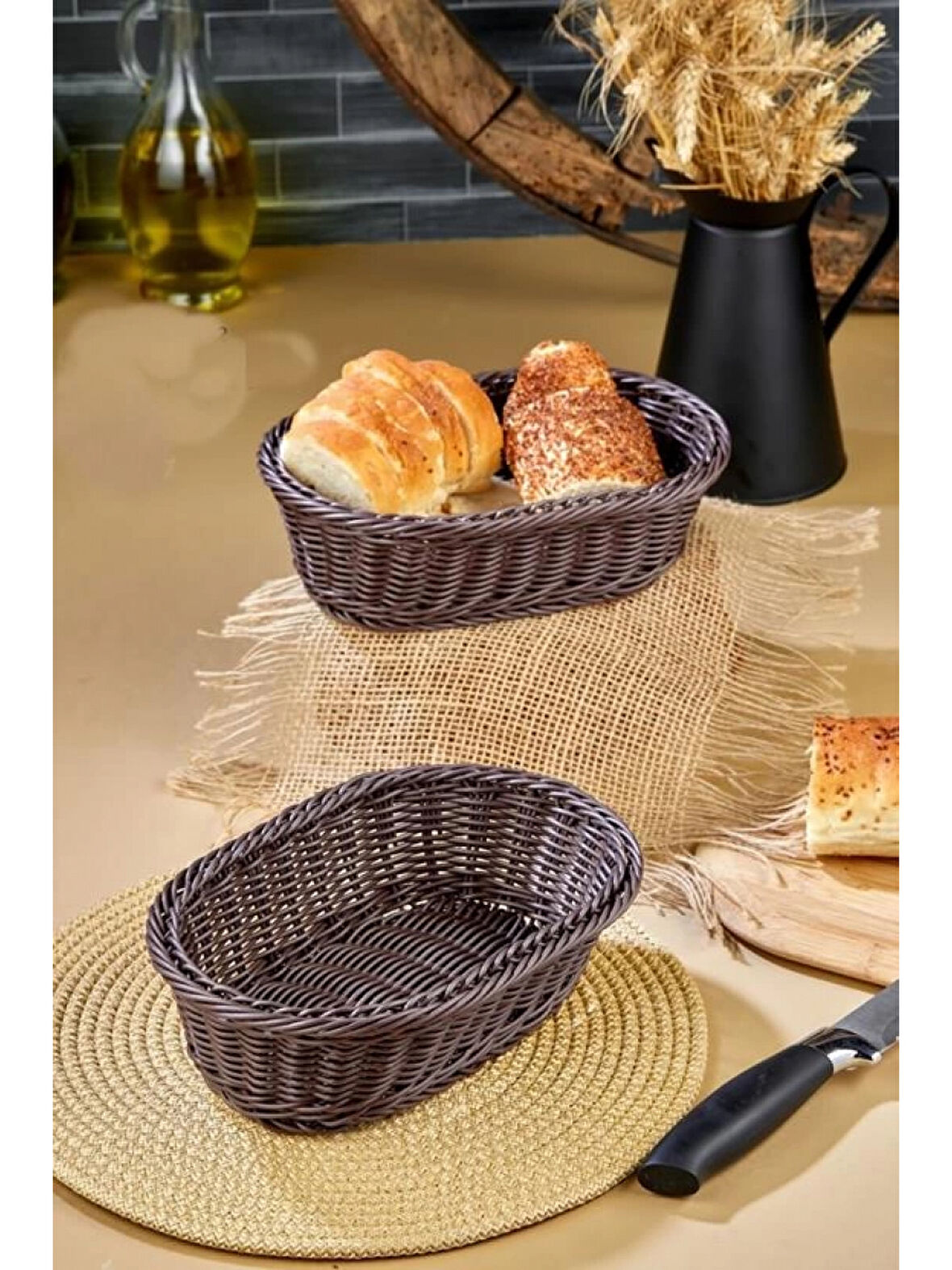 Cooker Hasır Ekmek Sepeti