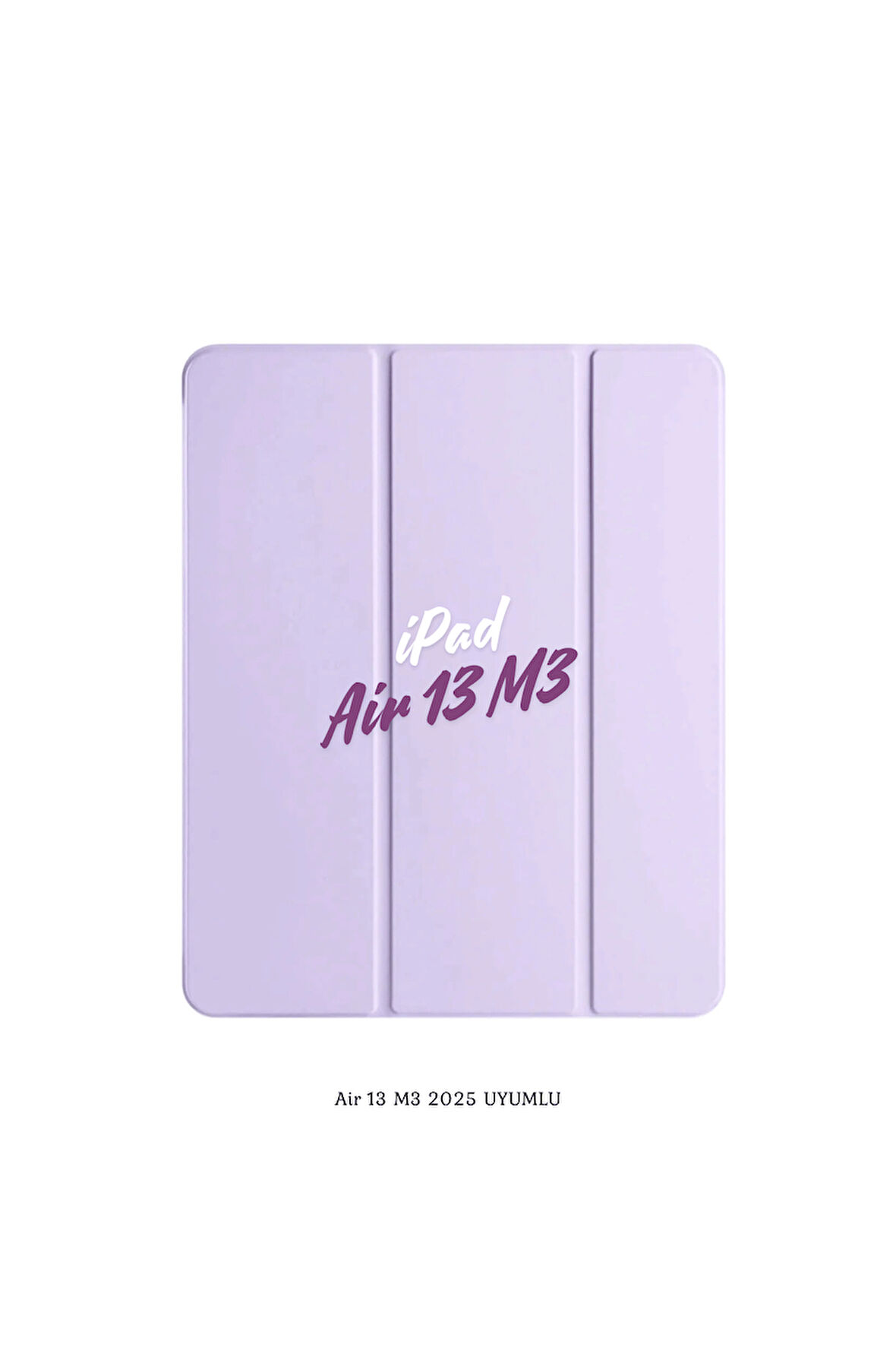 iPad Air 13 2025 M3 Çip Uyumlu Standlı Katlanabilir Fuchsia Smart Cover Tablet Kılıfı