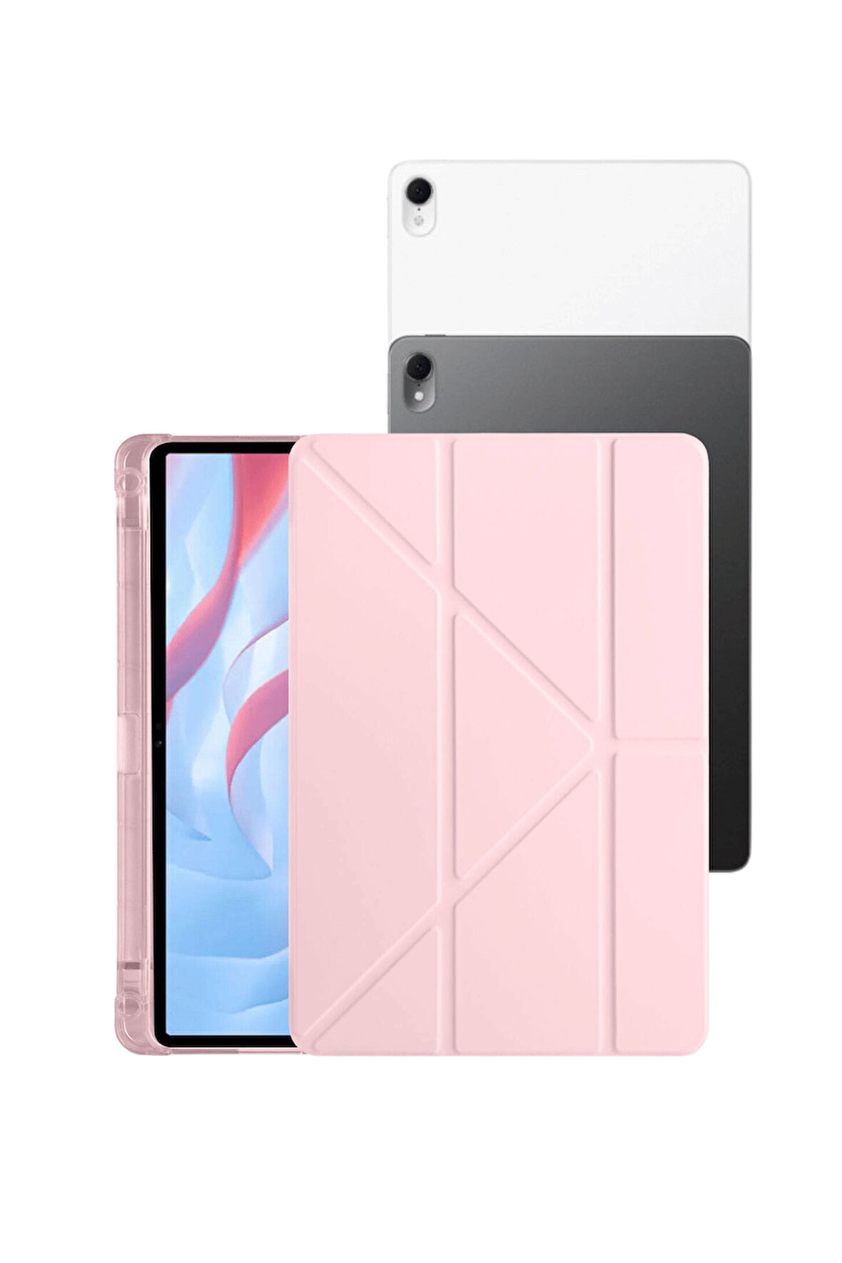 Fuchsia MatePad Air 11,5 " S "  inç Uyumlu Kalemlikli Tam Koruma Sağlayan Tablet Kılıfı