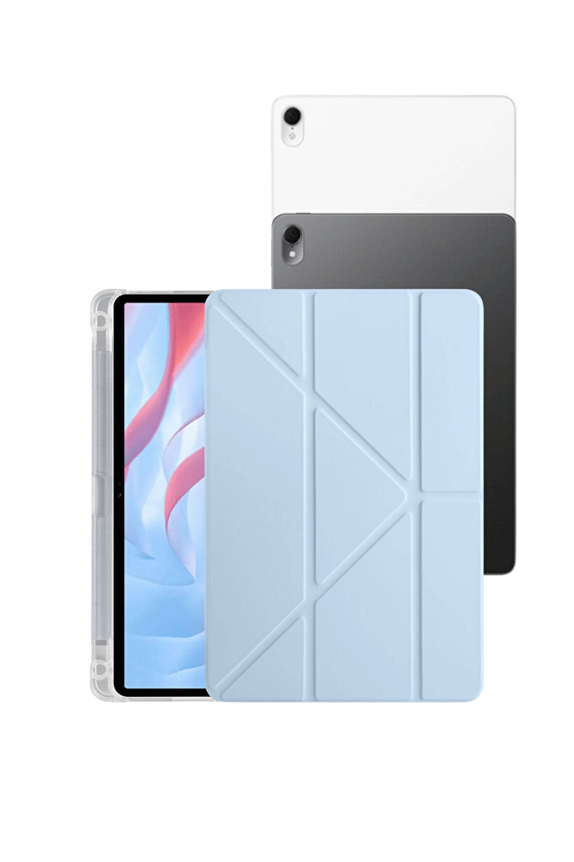 Fuchsia MatePad Air 11,5 " S "  inç Uyumlu Kalemlikli Tam Koruma Sağlayan Tablet Kılıfı