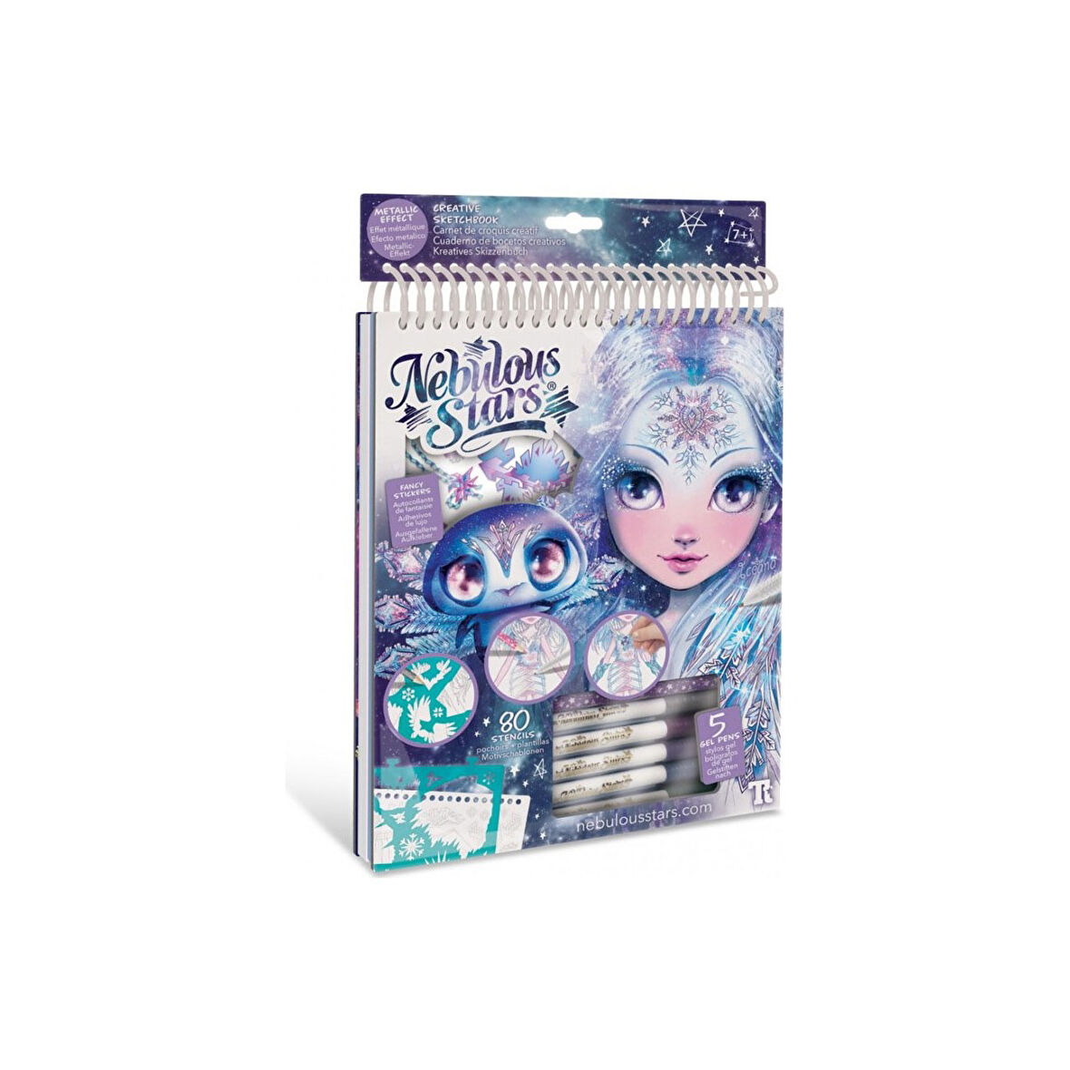 AKILLIELMA-TAROS NEBULOUS STARS-11122 CREATİVE SKETCHBOOK - ICEANA - GEOMETRIC CRYSTAL PAGES