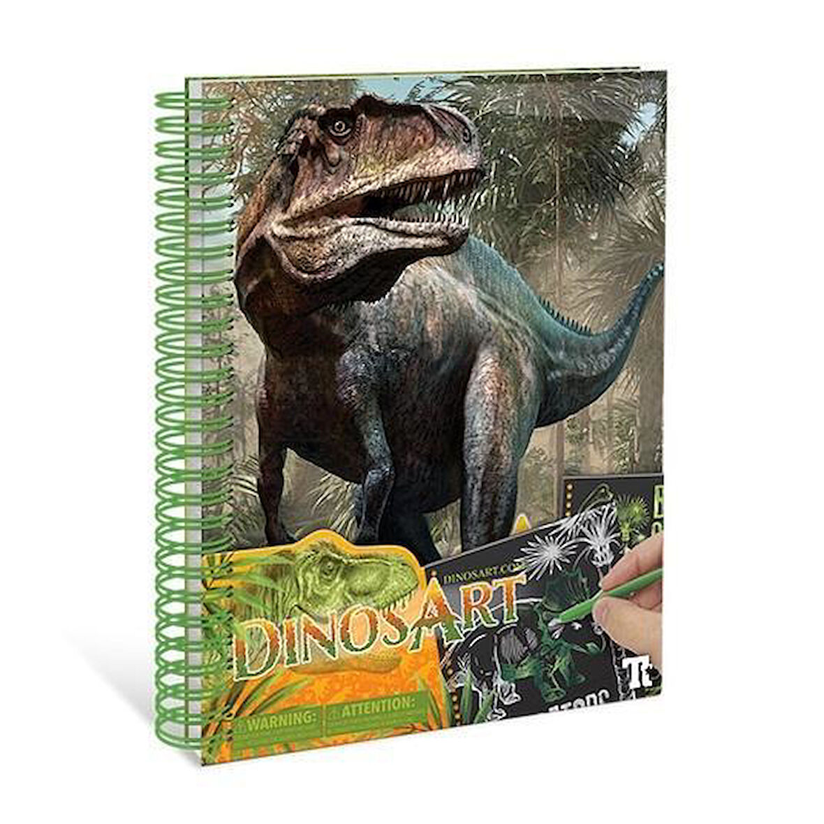 Taros Dinosart Yaratıcı Kazıma Aktivite Kitabı Dinazorlar