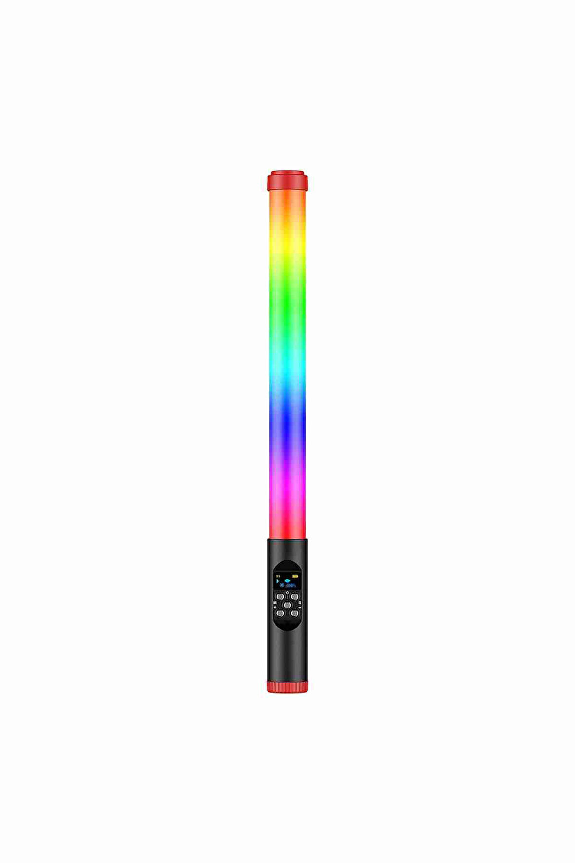 Fuchsia FM-128RGB OLED Ekran Göstergeli RGB Led Işıklı Su Geçirmez Aydınlatma Çubuğu