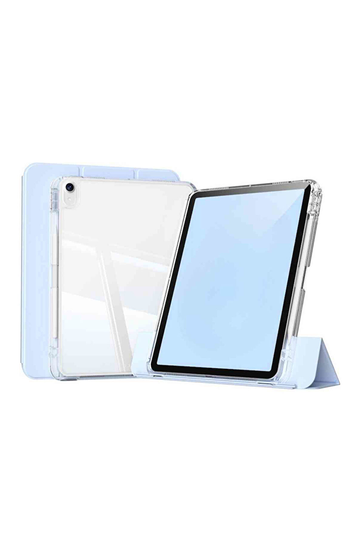 iPad Air 11 Uyumlu 4/5/6 Nesil M2/M3 Airbagli Manyetik Ayrılabilen Fuchsia Sliding Tablet Kılıfı