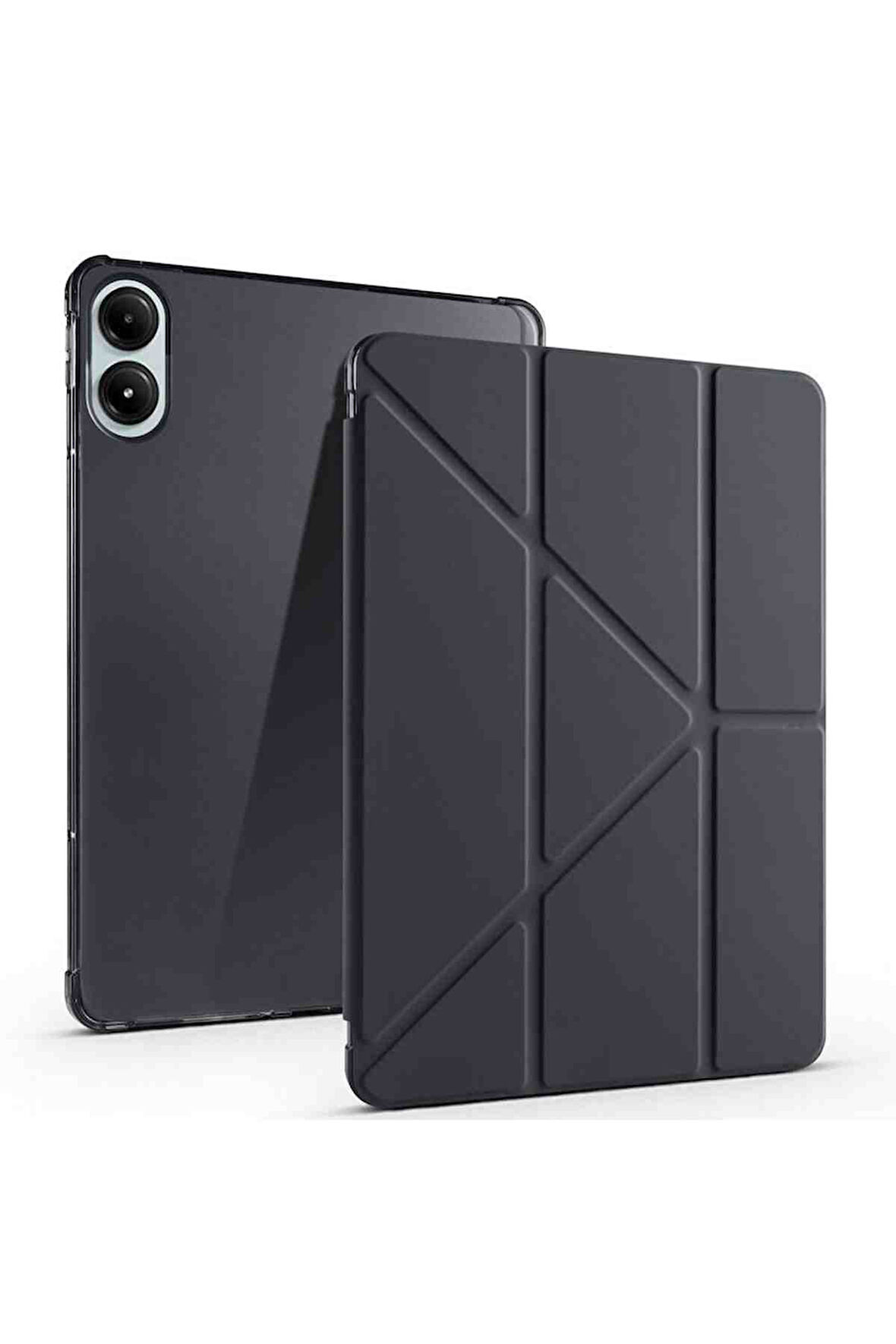 Fuchsia Honor Pad V9 Uyumlu 11.5 inç Kalem Bölmeli Trifolding Tablet Kılıfı