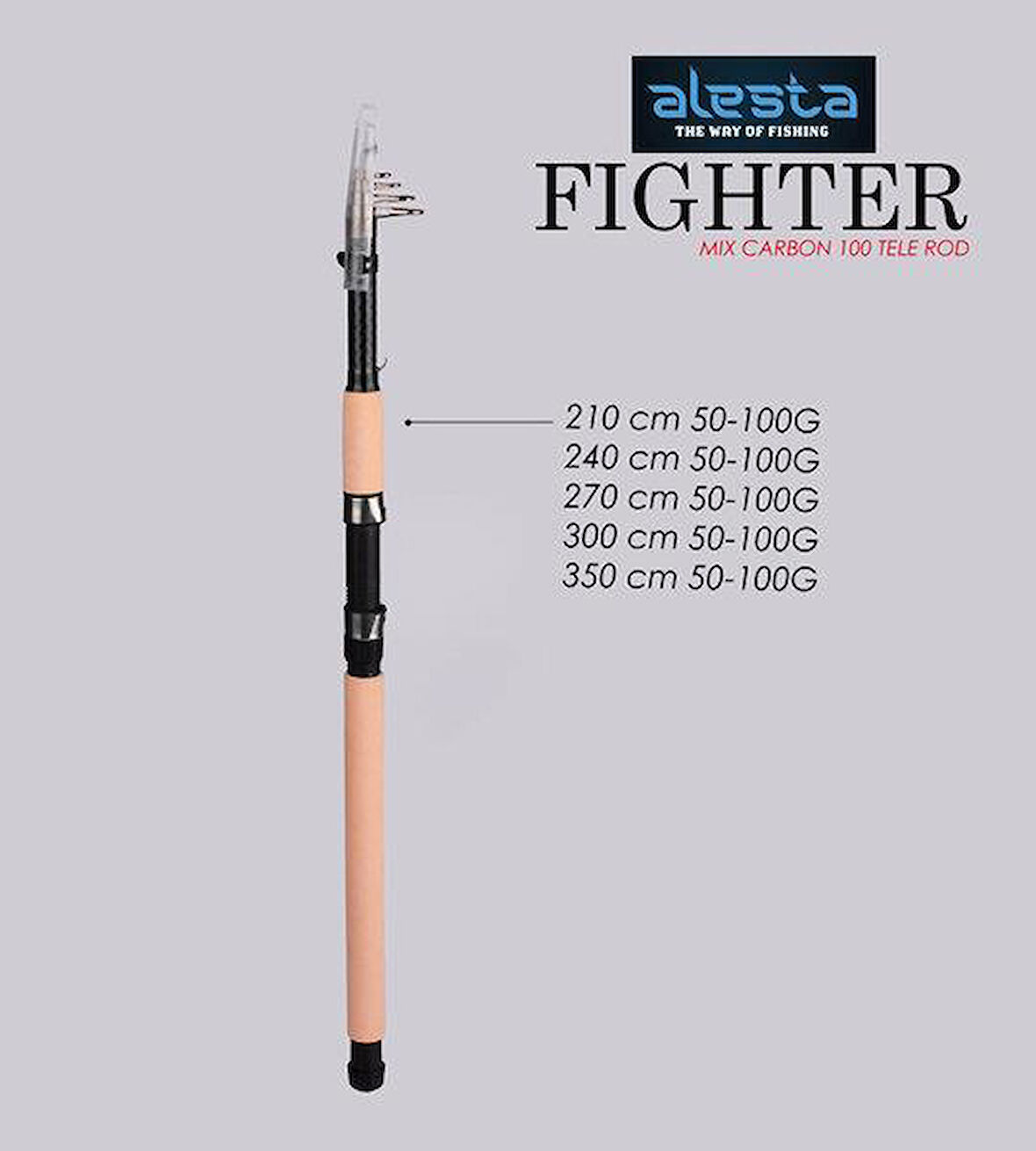 Alesta Fighter 3.50m 50-100g Mix Karbon Olta Kamışı