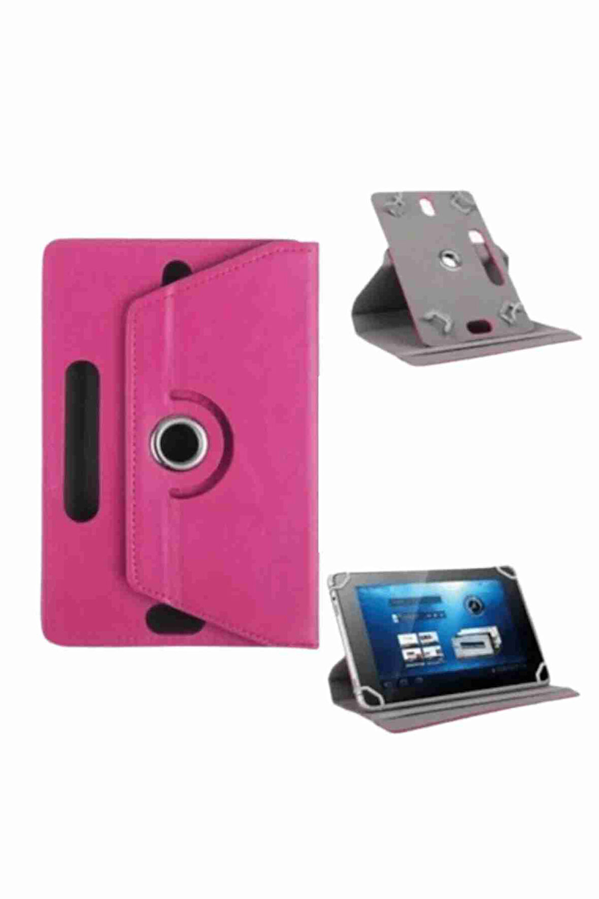 Smart Tab M8 Uyumlu 2ghz 2 32,8 1280x800 Ips 8" Standlı 360° Dönebilen Deri Tablet Kılıfı