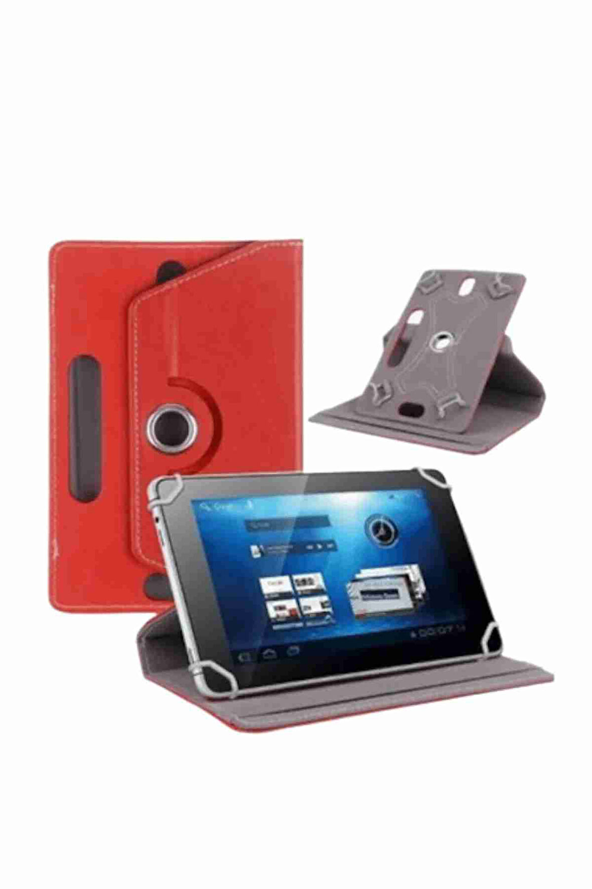 Smart Tab M8 Uyumlu 2ghz 2 32,8 1280x800 Ips 8" Standlı 360° Dönebilen Deri Tablet Kılıfı
