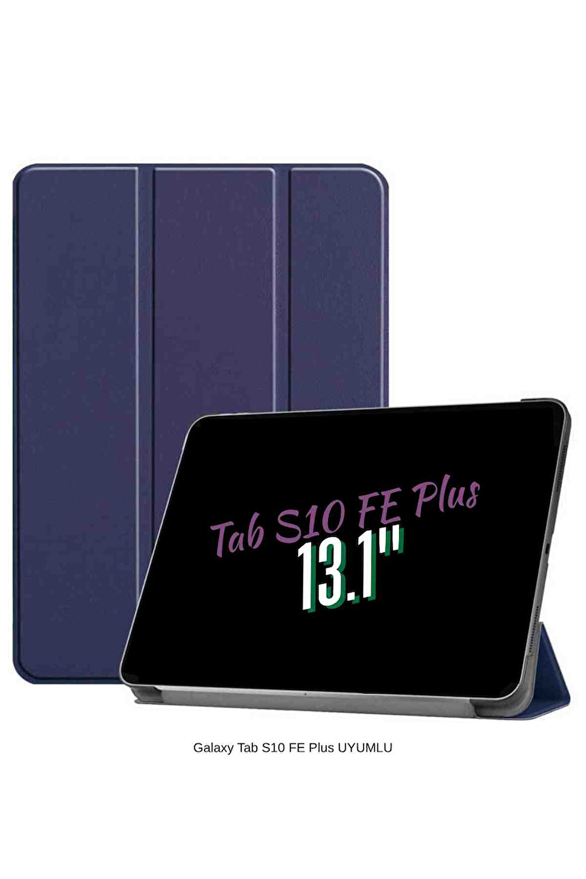 Galaxy Tab S10 FE Plus Uyumlu 13.1" Katlanabilen Standlı Smart Cover Akıllı Tablet Kılıfı