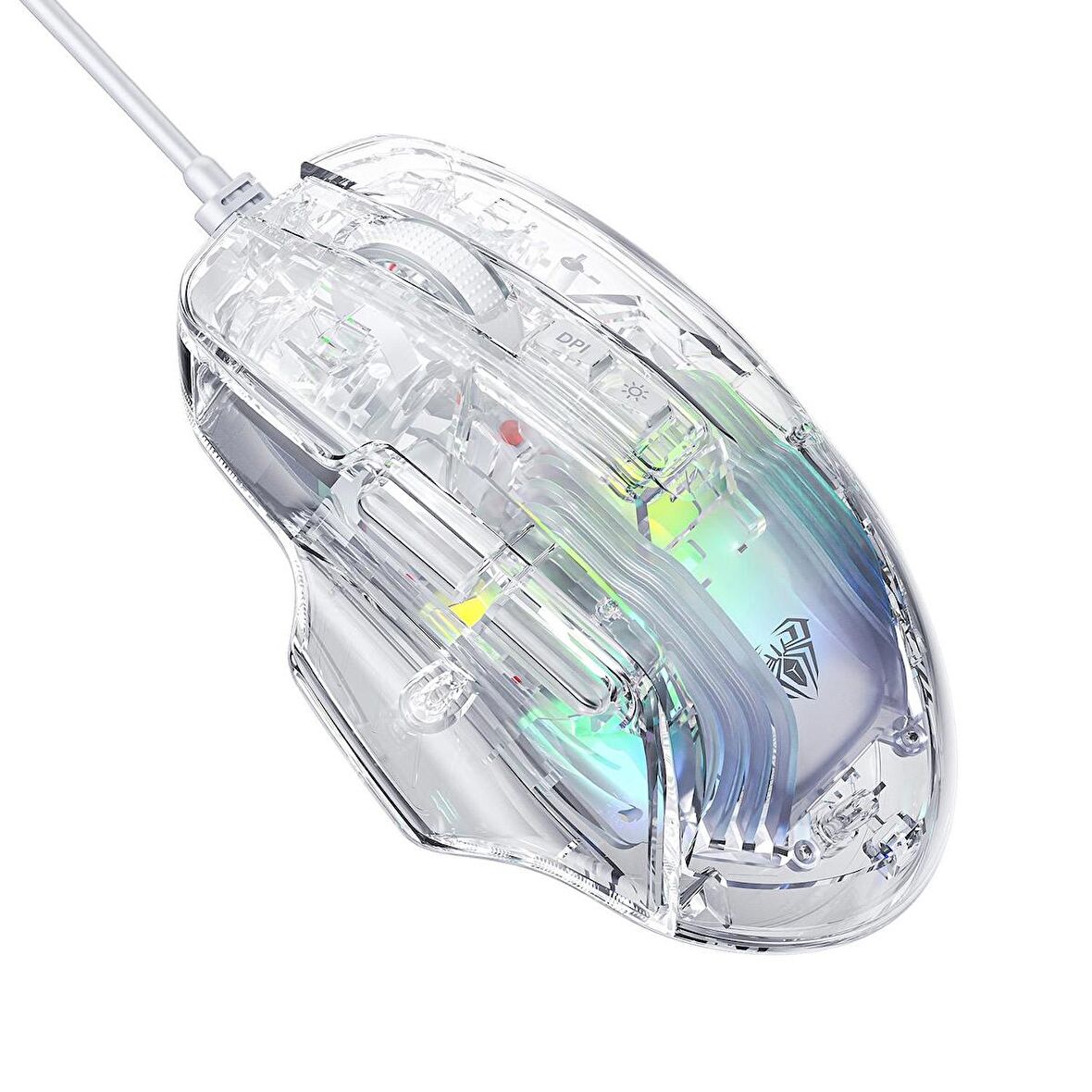 Aula S80 7200DPI 7 Tuşlu RGB Şeffaf Optik Oyuncu Gaming Mouse