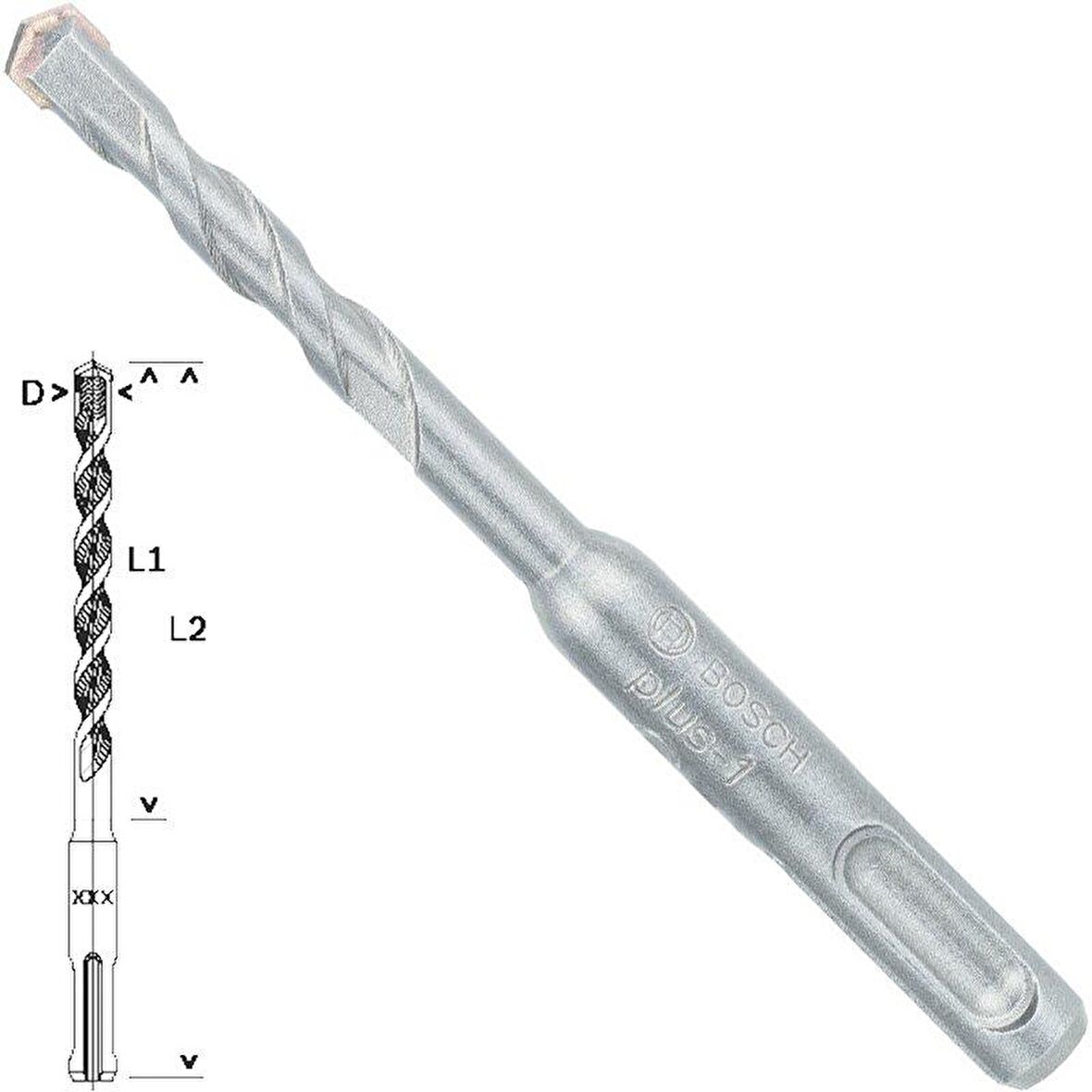 Bosch SDS Plus-1 7X110mm Hilti Ucu 