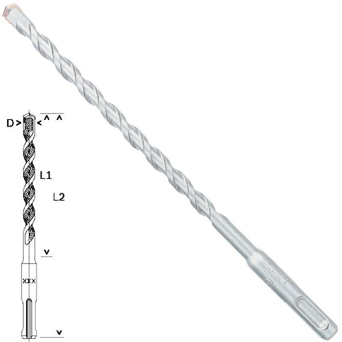 Bosch SDS Plus-1 8X210mm Hilti Ucu 