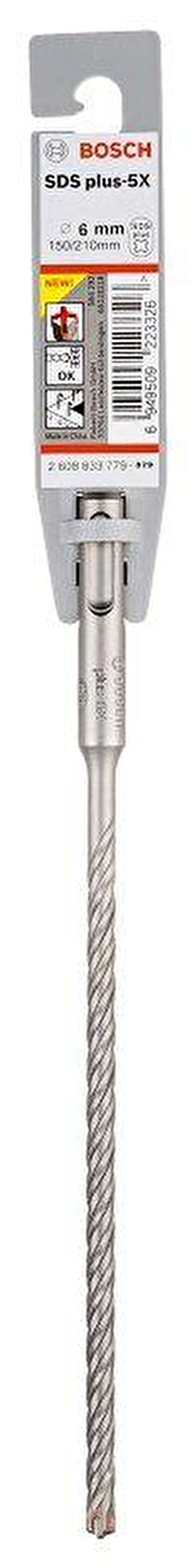Bosch SDS Plus 5X 6X210mm Hilti Ucu 