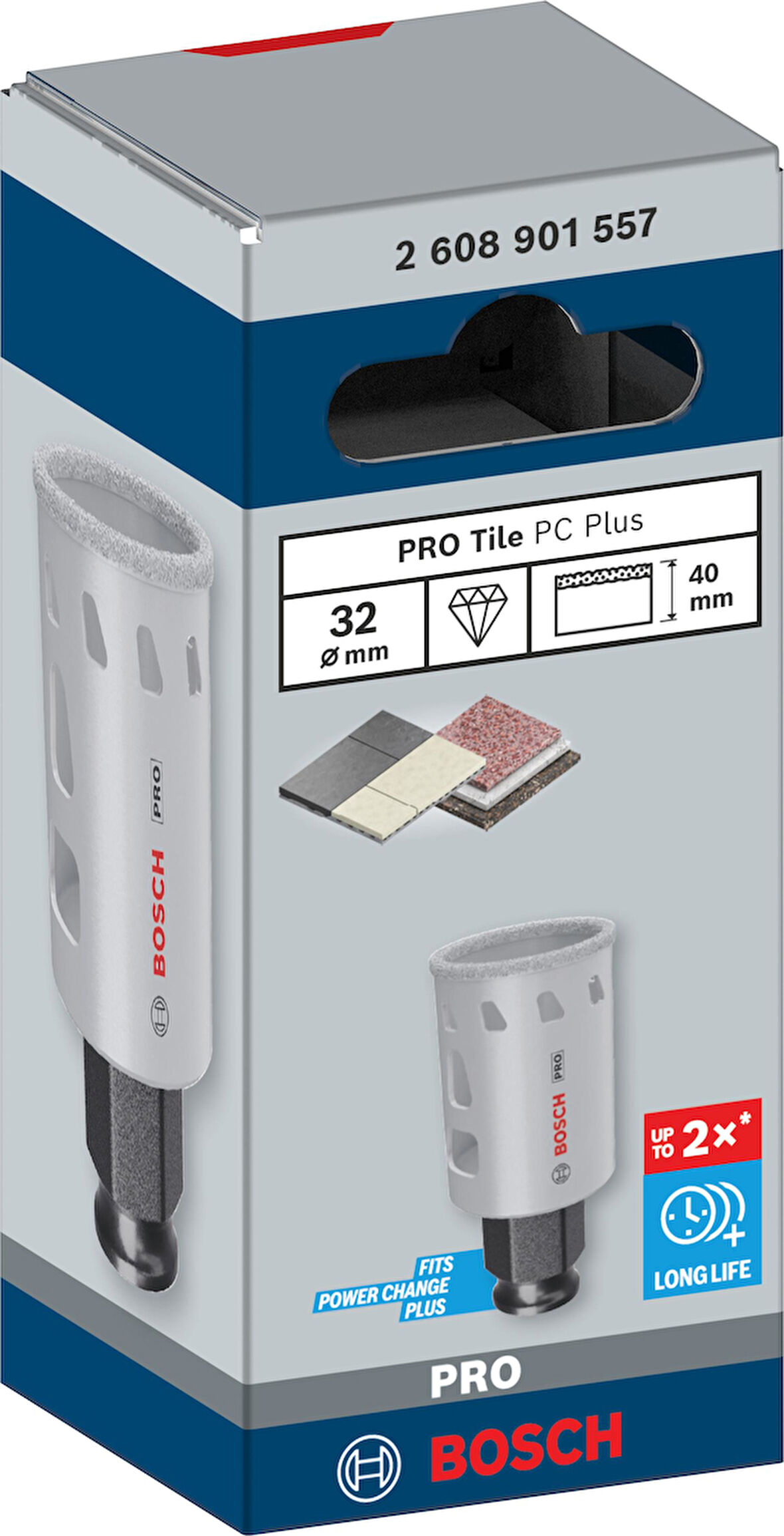 PRO Tile 32 mm Fayans-Granit Delik Açma Panç
