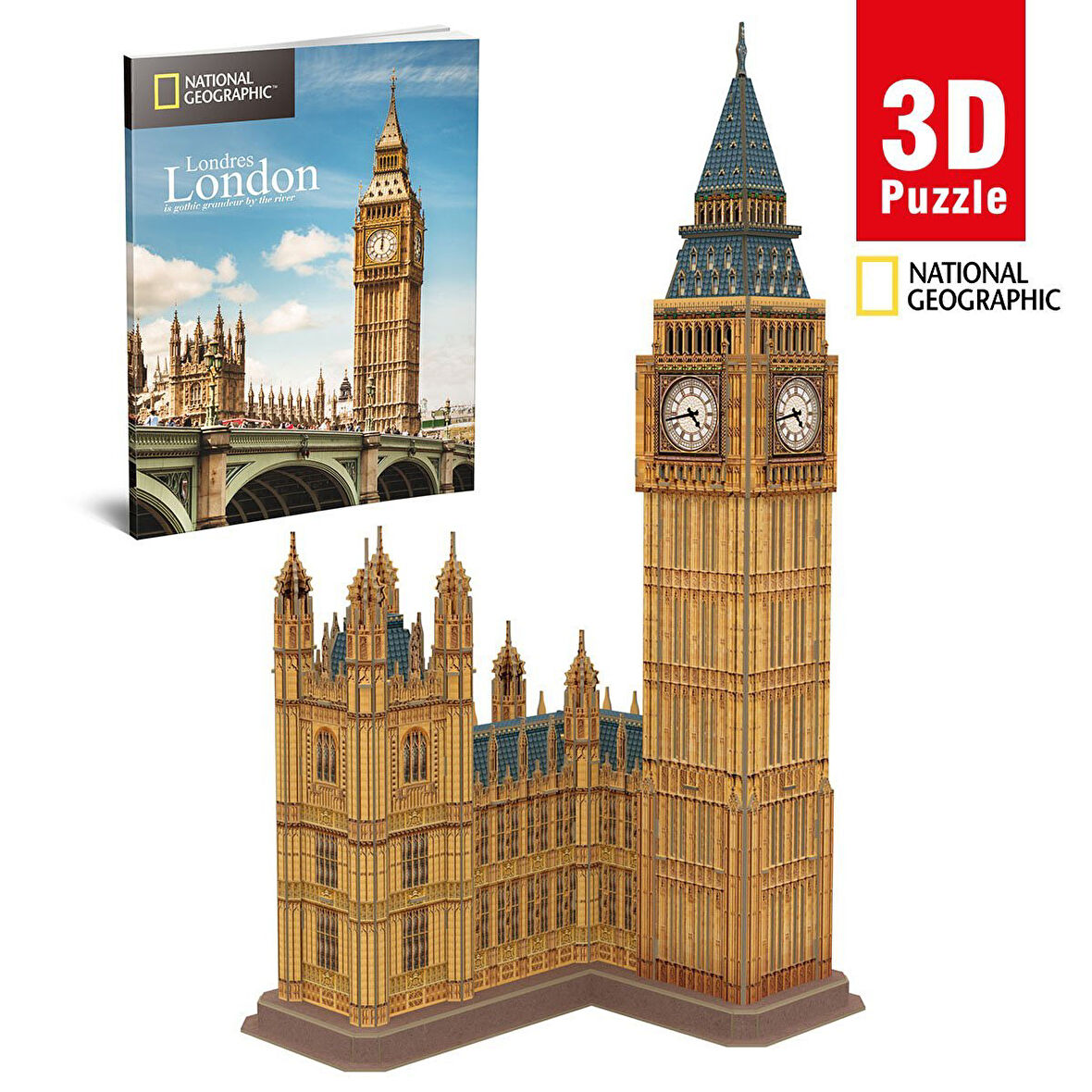 FABBATOYS Cubbic Fun National Geographic Serisi Big Ben 94 parça / 3 Boyutlu Puzzle