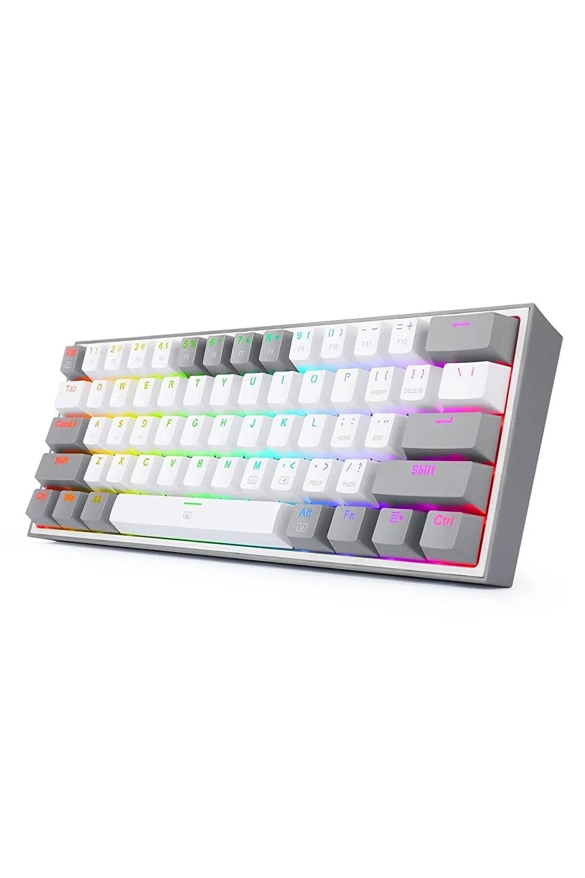 K617-RGB-WG Fizz %60 Q Türkçe Kablolu Mekanik Klavye Beyaz Gri 